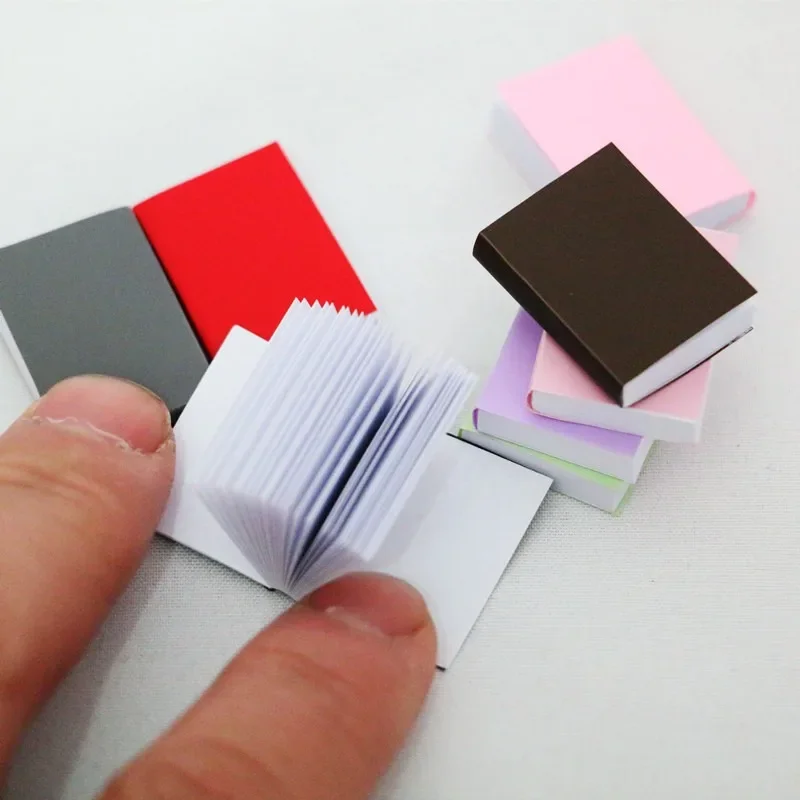 1:12 Dollhouse Mini Color Book Notebook Pocket Ornaments Dollhouse Scene Accessories