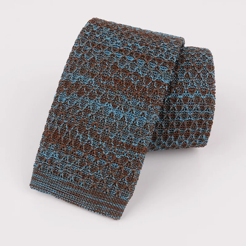 Brand New Man Fashion Men\'s Colourful Vintage Tie Knit Knitted Ties Necktie Narrow Slim Skinny Woven Cravate Narrow Neckties