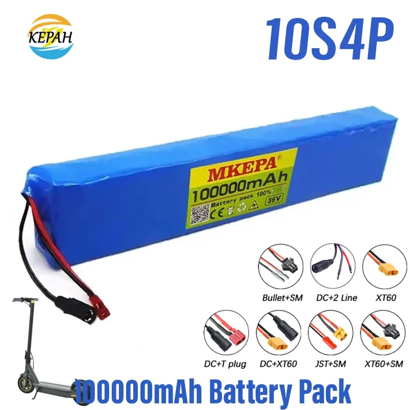 36V 10S4P 100Ah 18650 Lithium-ion Battery, 42V 10000mAh Battery Pack, Original High-power Battery with built-in BMS Protection