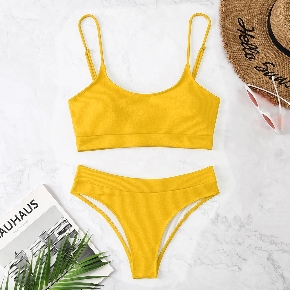 High Waist  Swimsuits Women Swimwear  Bathing Suit Biquini Brazilian  2023 New Beachwear high waist bikini  push up bikini