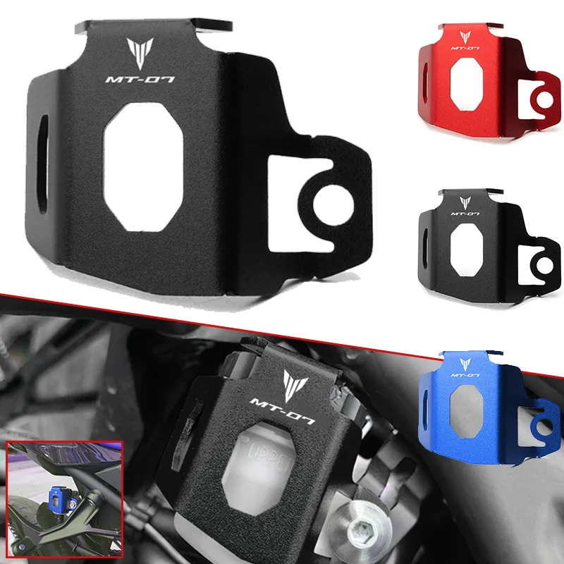 

FIT For Yamaha MT07 MT-07 mt07 mt-07 mt 07 2015-2023 2024 Motorcycle Accessories Rear Brake Fluid Reservoir Guard Cover Oil Cap