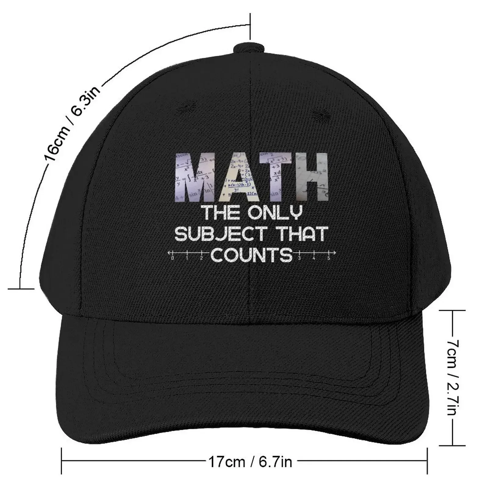 Math is the Only Subject That Counts Baseball Cap Rugby Hat men Male hat For Man Women's