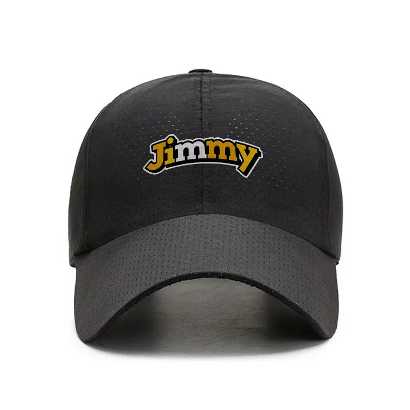 Jimmy Quick Dry Baseball Cap Adjustable Sports Hat for Travel Vacation and Streetwear Unisex