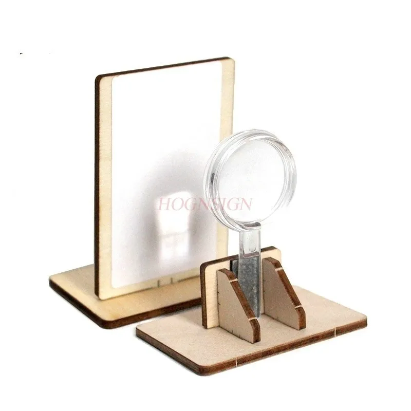 1set  pinhole imaging, student physics, optics experiment model assembly materials， Magnifying glass imaging experiment,