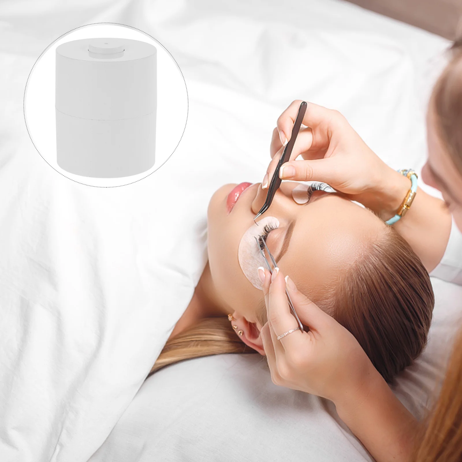 Vorratsglas für Wimpernkleber, langlebig, leicht, Organizer für Wimpernverlängerung, Behälter, Halter, Vorratsdosen, Behälter für Wimpernverlängerungen