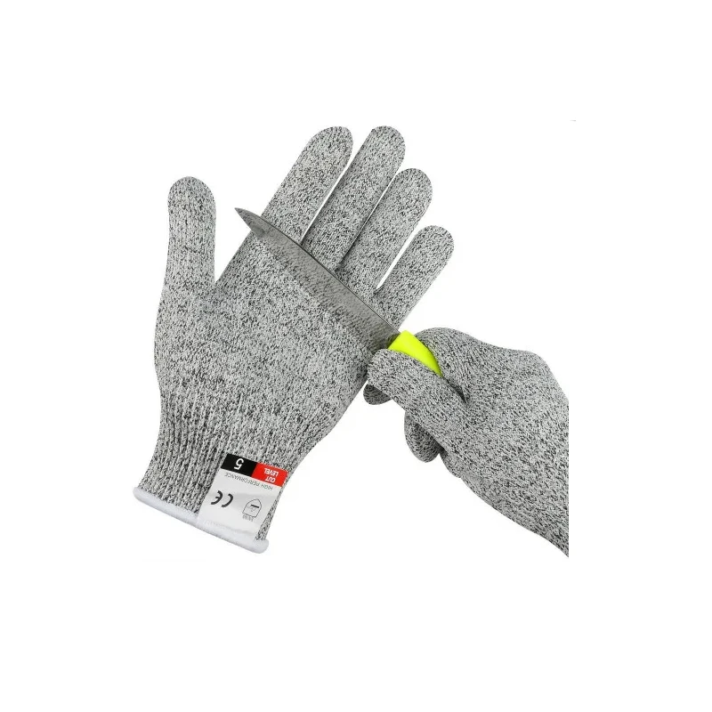 Gray white steel wire cutting tool protective gloves