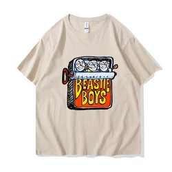 2024 Beastie Boys hip hop music casual  round neck trendy T-shirt cotton  men's T-shirt new T-shirt women's tops