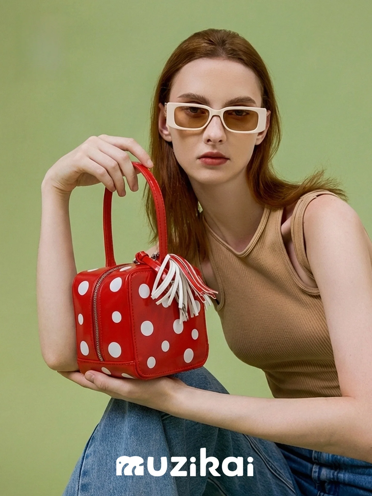MuziKai Luxury Minimalist Crossbody Bag 2026 New Handbag Single Shoulder Square Box Bag Soft Handle Women's Fashion Bag