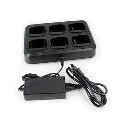 KSC-356 6-Unit Multi-Charger For Kenwood KNB-45L NX240 NX340 TK2000 TK2402 TK3400 TK-2212L TK3207 TKU100 TK3402 two way radios
