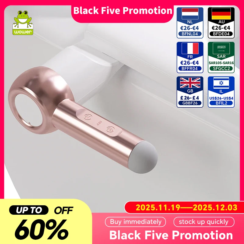 

Портативная насадка для биде, двойная насадка, неэлектрическое сиденье для унитаза, 2, регулируемое давление, очистка задней и фронтальной части, подходит для большинства туалетов