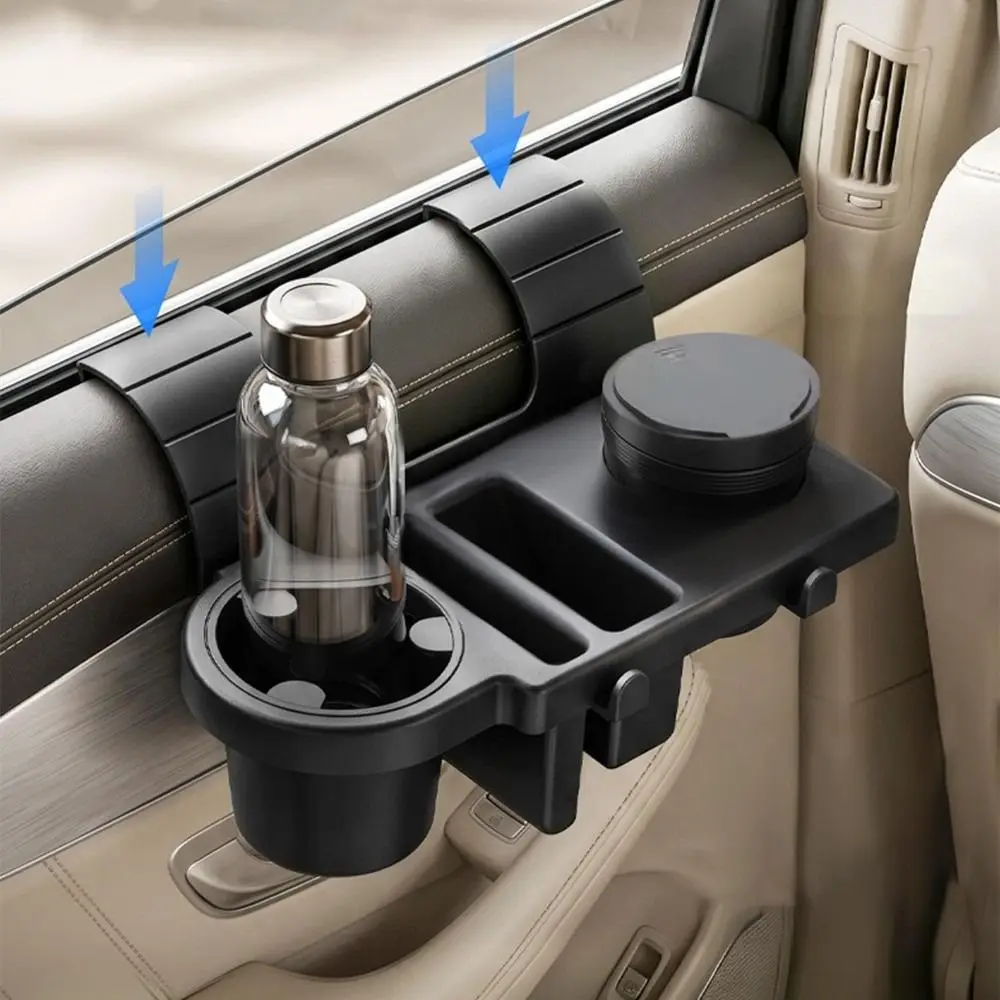 ABS Car Window Organizer Flexible Cup Grips Charging Opening Car Cup Holder Utility Hooks Hanging Car Door Organizer