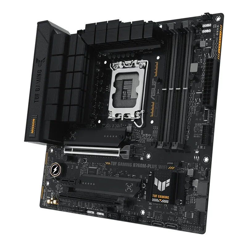 ASUS TUF GAMING B760M-PLUS WIFI 13Th 12Th Gen Intel LGA 1700 mATX Motherboard With PCIe 5.0 2xPCIe 4.0 M.2 Slots DDR5 2.5Gb LAN