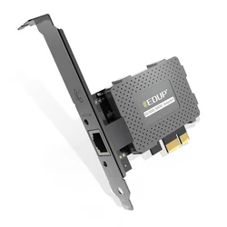 EDUP 9602GS 10M/100M/1000Mbps Network Card Gigabit Ethernet PCI Express RJ45 LAN Adapter PCIe Converter for Desktop PC