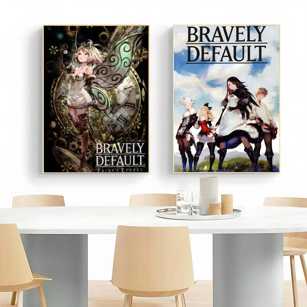 RPG Game Bravely Default Poster Wall Art Print Decorative Mural Home Decor Gift Unframed