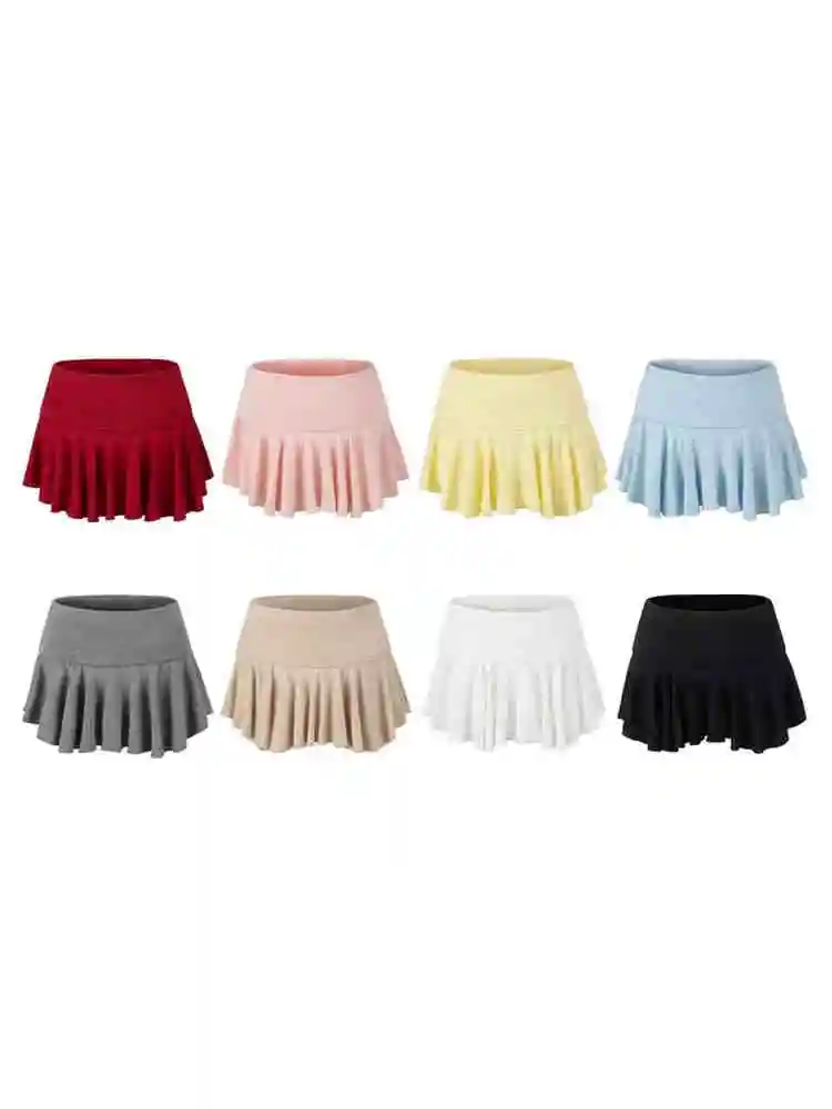 

Балетная юбка с высокой талией, плиссированная юбка для похудения, сексуальное удлинение ног, волан подол, женское уличное боди...