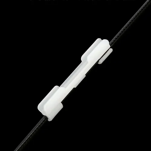 Imagen 2 del producto 10 Uds. Clip de soporte de luz de punta de caña de pescar nocturna utilizado en el alimentador de caña de pescar para barra de luz fluorescente química barra luminosa de pesca