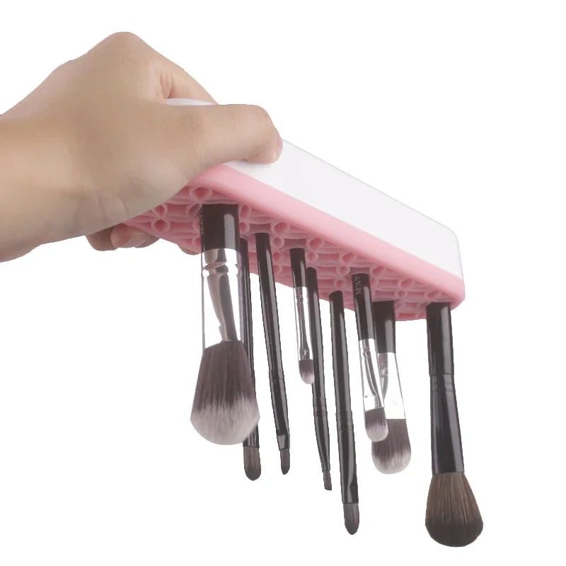 

Multi Purpose Silicone Makeup Brush Holder Drying Rack Pen Holder Cosmetic Tools Storage Painting Brush Makeup Brush Organizers