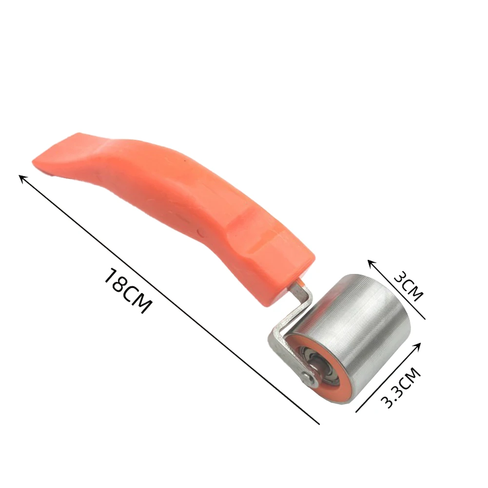 33mm Stainless Steel Flat Pressure Wheel Steel Wallpaper Roller Flat Pressure Roller Edge Seam Roller Smoothing Tool Hand Tool