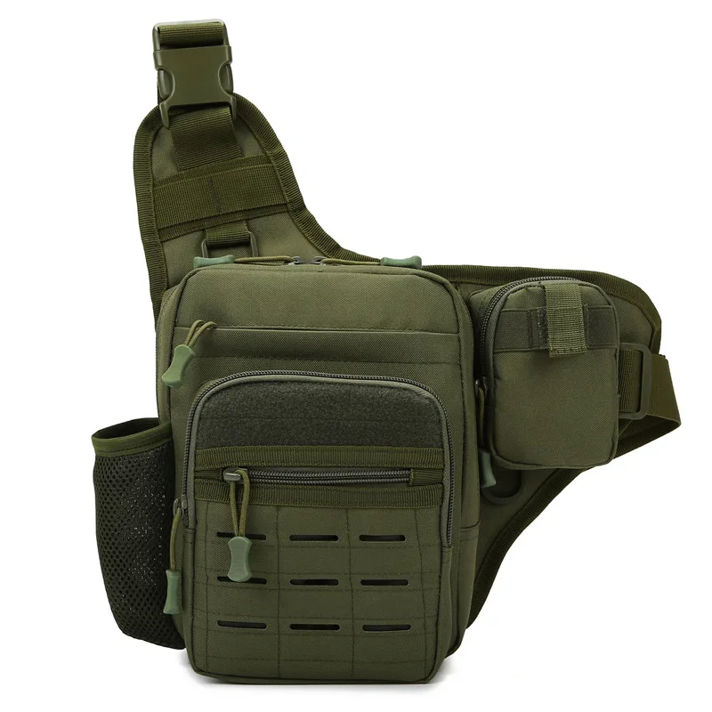 Waterproof and wear-resistant Oxford cloth outdoor diagonal span bag light practical cycling kettle storage backpack