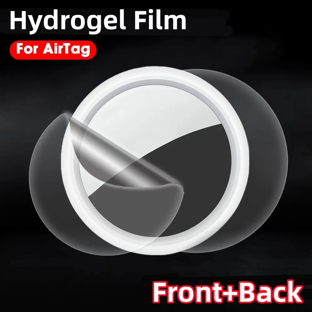 Front Back Hydrogel Film For Apple Airtag Locator Tracker Soft Clear Anti-scratch Screen Protector For Air Tag AirTags Not Glass