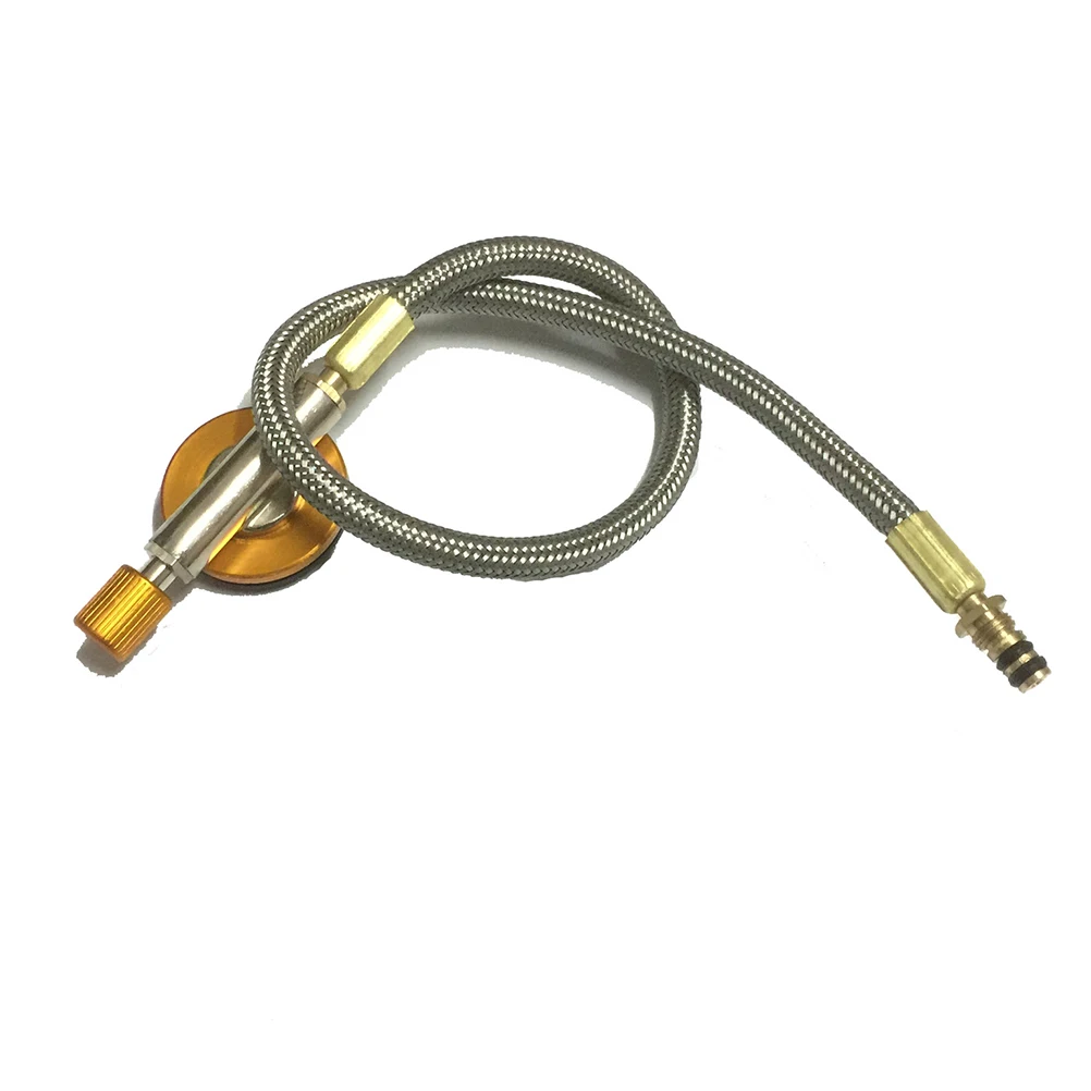 

Furnace Head Conduit Valve Accessories Burner Gas Stove Camping Hose Pipet Silver