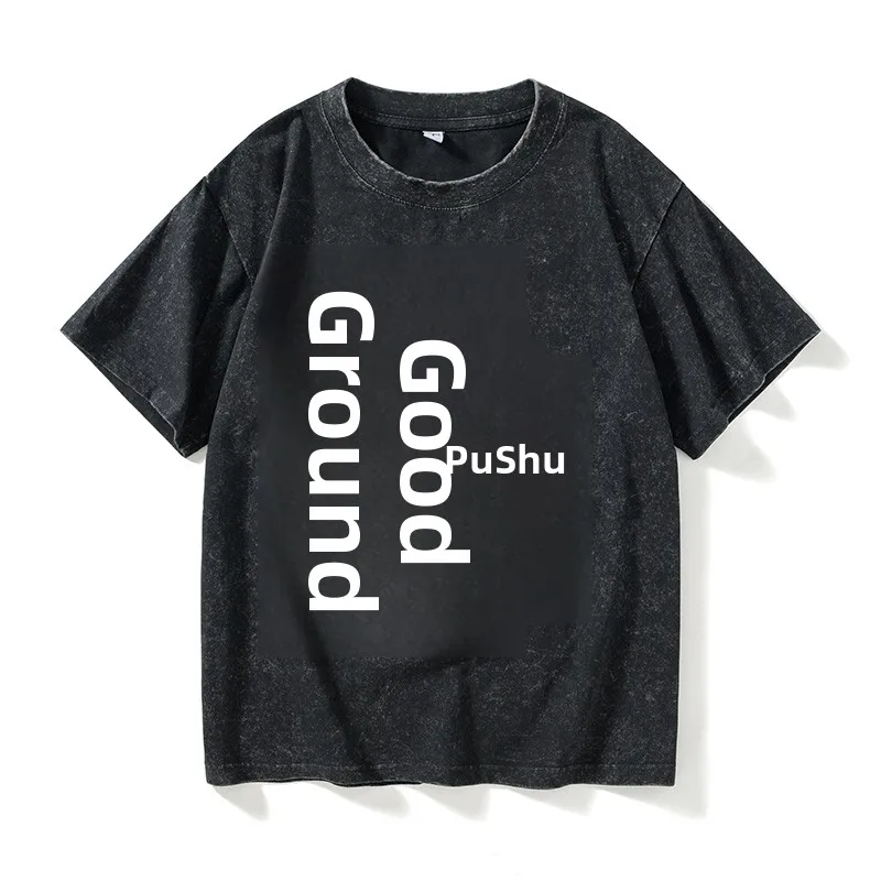 

Футболка Pohu Good Tour Concert Supporter с коротким рукавом и круглым вырезом, женская, из хлопка, повседневная, летняя, свободного кроя