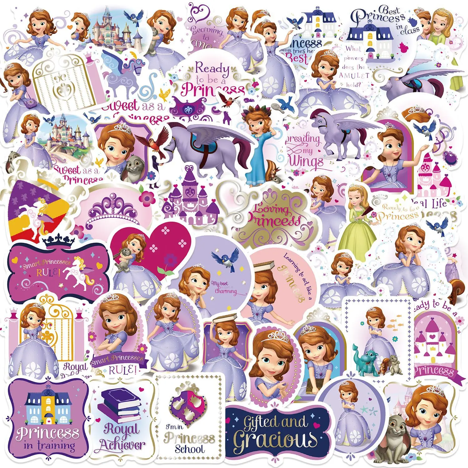 50PCS Disney Sofia …