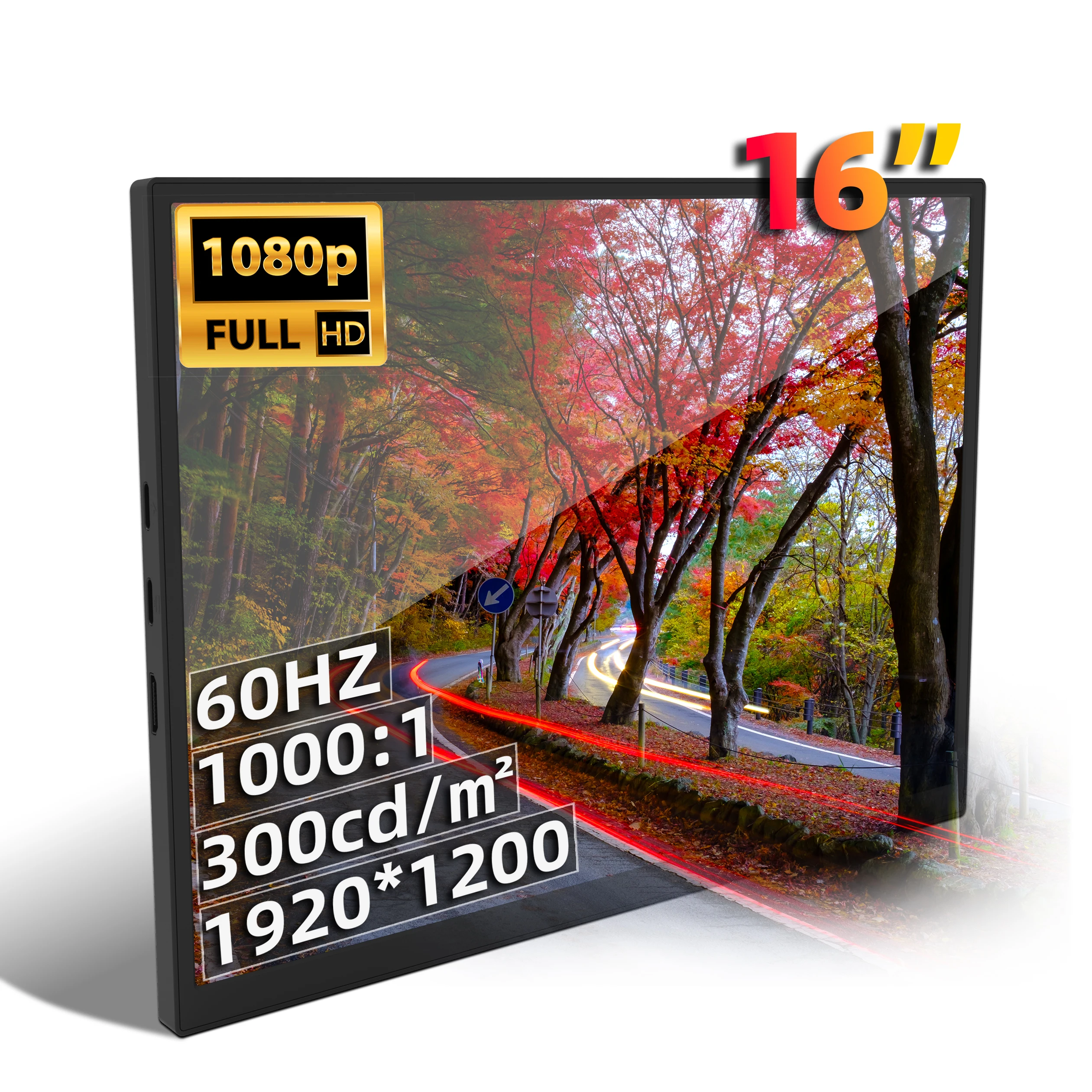 

Портативный монитор ZSUS 16 дюймов, 100% sRGB, 1200P, IPS-экран, дорожный игровой компьютерный дисплей для Steam Deck, переключатель для ноутбука PS4, PS5, Xbox