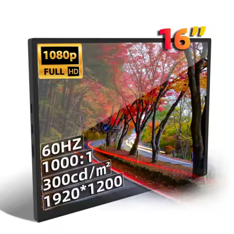 ZSUS 16" Portable Monitor 100%sRGB 1200P IPS Screen Travel Gaming Computer Display for Steam Deck Laptop Switch PS4 PS5 Xbox