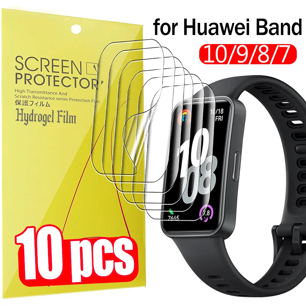Hydrogel Film for Huawei Band 11 Pro 10 9 8 7 Smart Watch HD Screen Protectors for Huawei Bnad 8 7 Full Cover Protective Films