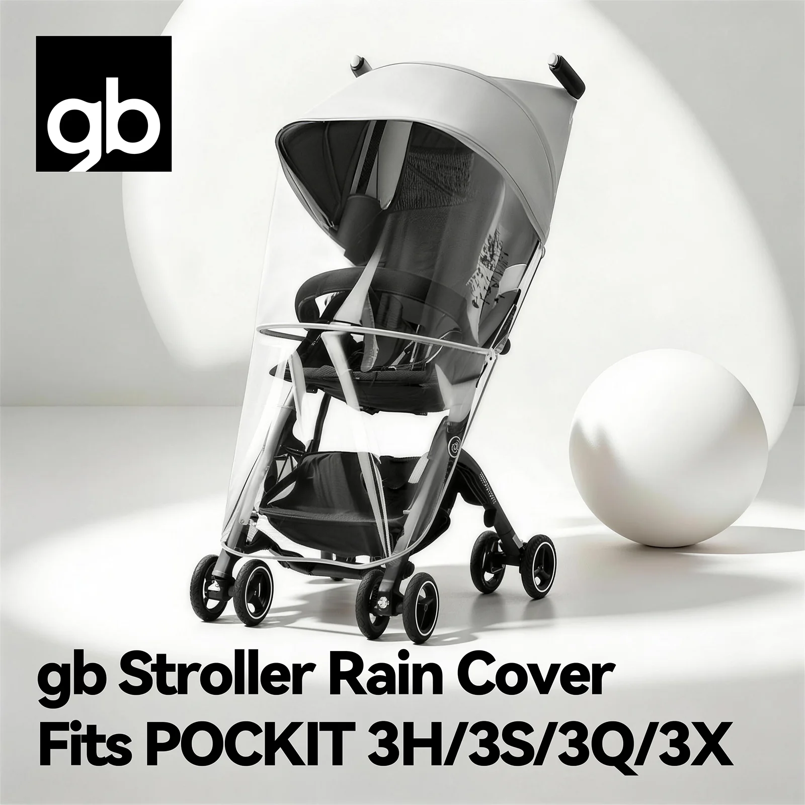 

gb Rain Cover, with Adjustable Straps & Easy Installation, Fits POCKT 3H/3S/30/3X, with Ventilation Window
