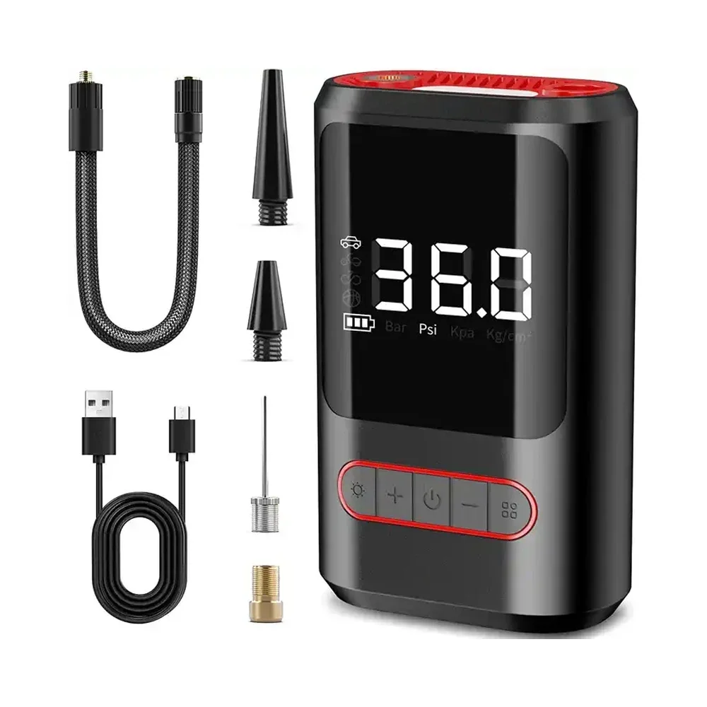 FirmHome Store#c Automatic Charging Electric Mini Digital Wireless Portable Cordless Tire Inflator Automotive Air Pump Compresso