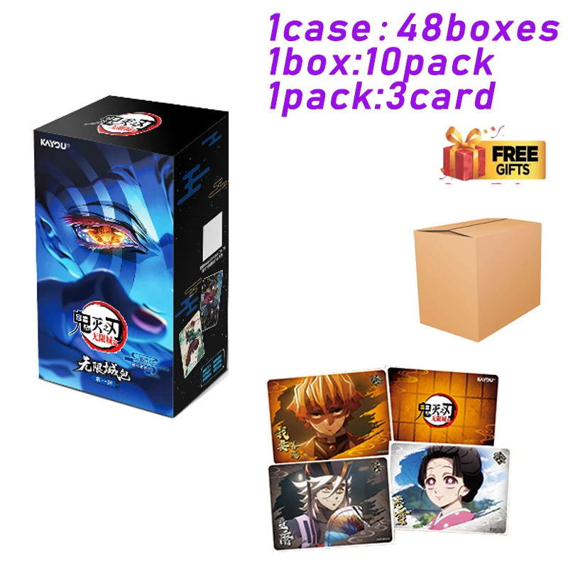 KAYOU Collection Cards Demon Slayer - Vol.1 Wuxiancheng Pack Holo Rare Infinity Castle Cards Collection Gift Fans