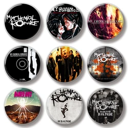 44MM My Chemical Romance Band Pin Soft Button Pin Jewelry Creative Badge Cartoon Brooch Lapel Pin Bag Backpack Hat Decoration