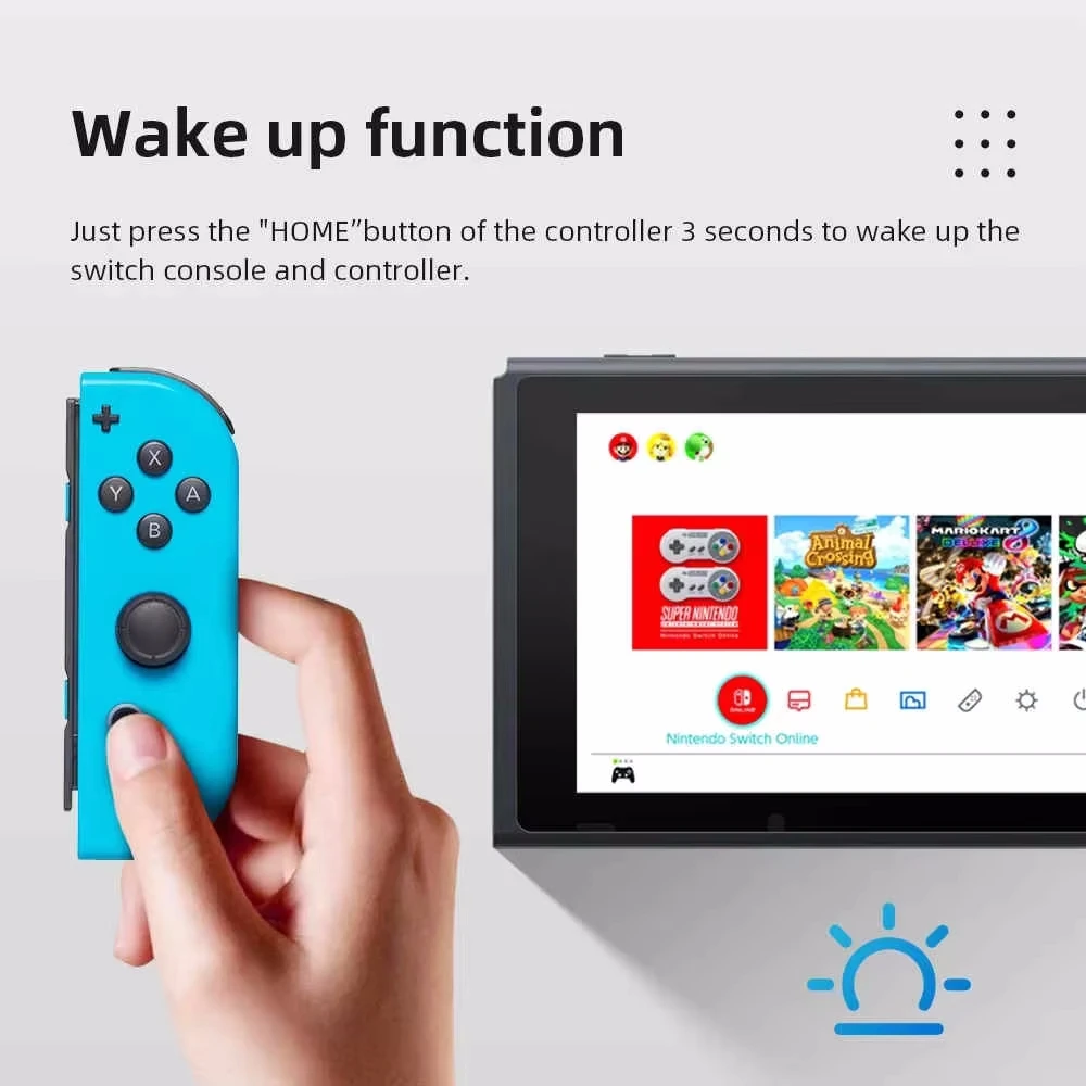 وحدة تحكم Joycon اللاسلكية للتحكم في التبديل مع عصا التحكم ذات الاهتزاز المزدوج ولوحة ألعاب لوحدات تحكم ألعاب الفيديو