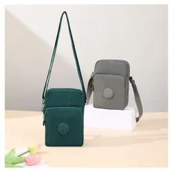 Borsa per telefono verticale casual coreana Borsa a tracolla da donna Borsa a tracolla Custodia per telefono Portamonete con cerniera Borse per carte Porta carte di credito