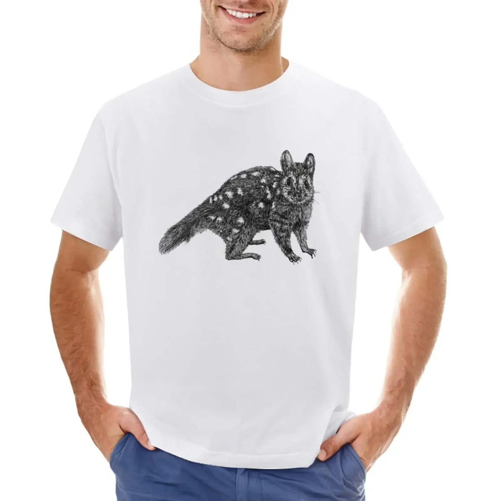 Amanda the Quoll T-Shirt plus size tops vintage summer clothes Aesthetic clothing fruit of the loom mens t shirts