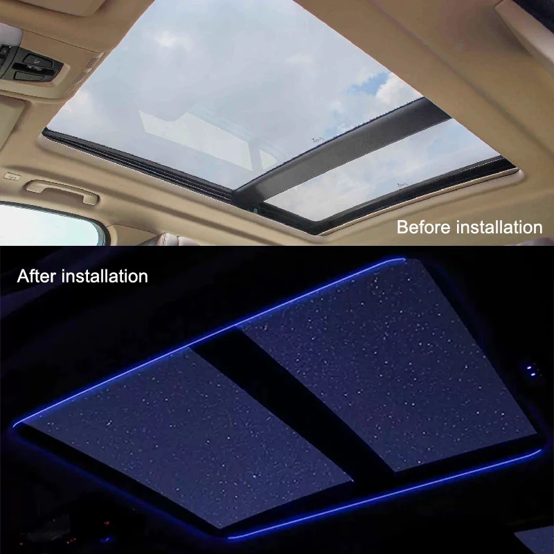 11 Colours LED Panoramic Sunroof Ambient Light for BMW 3/5 Series G20 G30 X3 X4 X5 X6 X7 Car Roof Skylight Interior Mouldings
