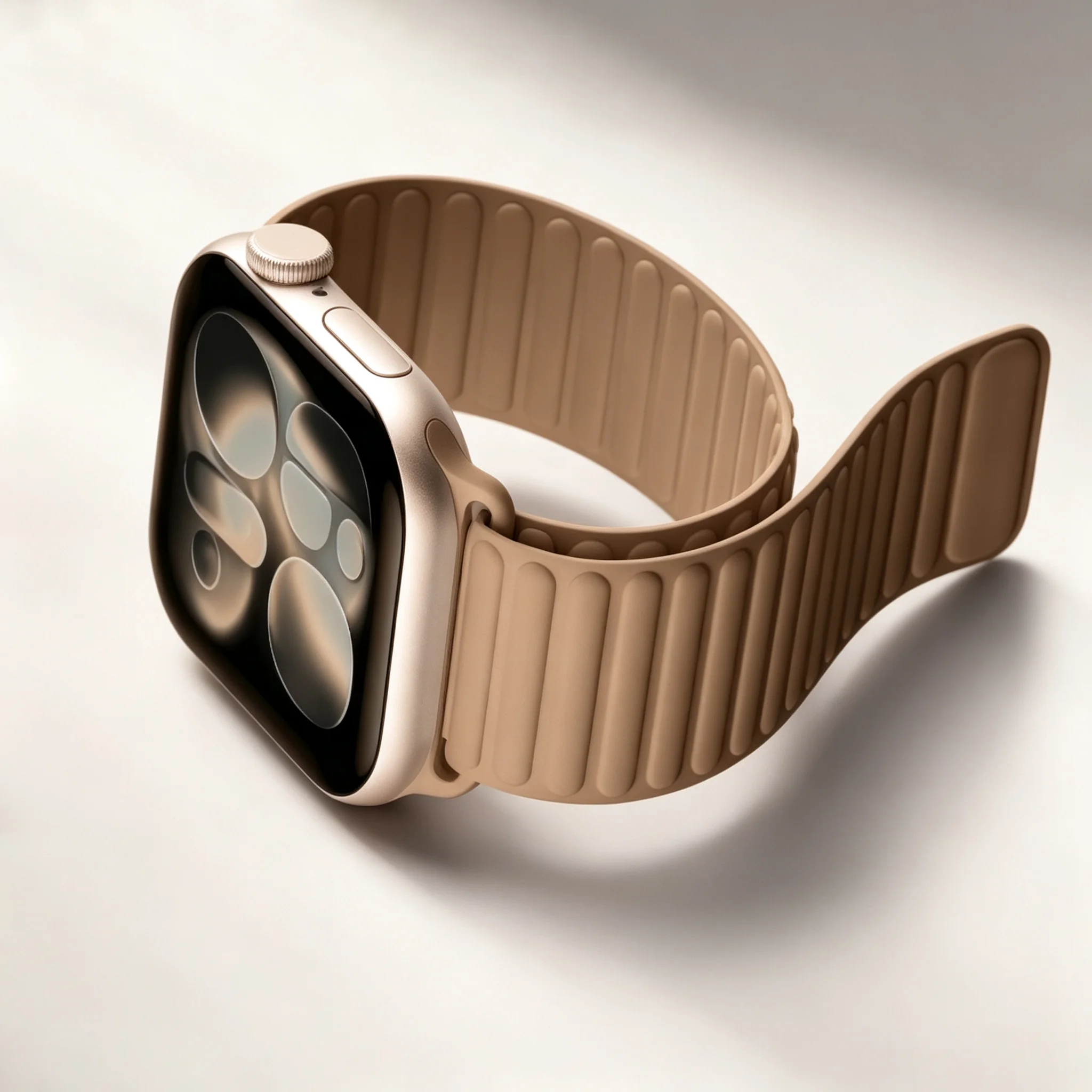 Magnetic Silicone Strap For Apple Watch Bands 44mm 40mm 46mm 45mm 42mm Correas Bracelet iWatch Series 11 10 9 8 7 6 SE ultra 2 3