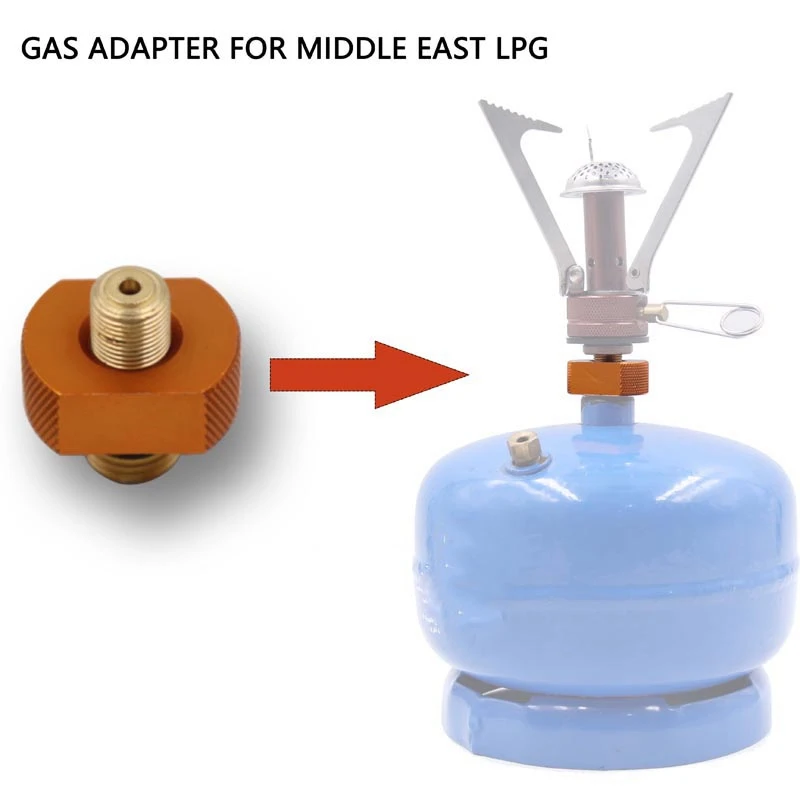New Outdoor Camping Hiking Picnic Gas Tank Adapter Stoves Connector Conversion Split Type Gas Furnace Connector