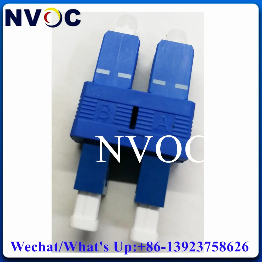 10Pcs SC-LC DX Hybrid Fiber Adaptor,LC/UPC Female to SC/UPC Male Hybrid Duplex OS2 Plastic Fiber Optic Adapter/Coupler Connector