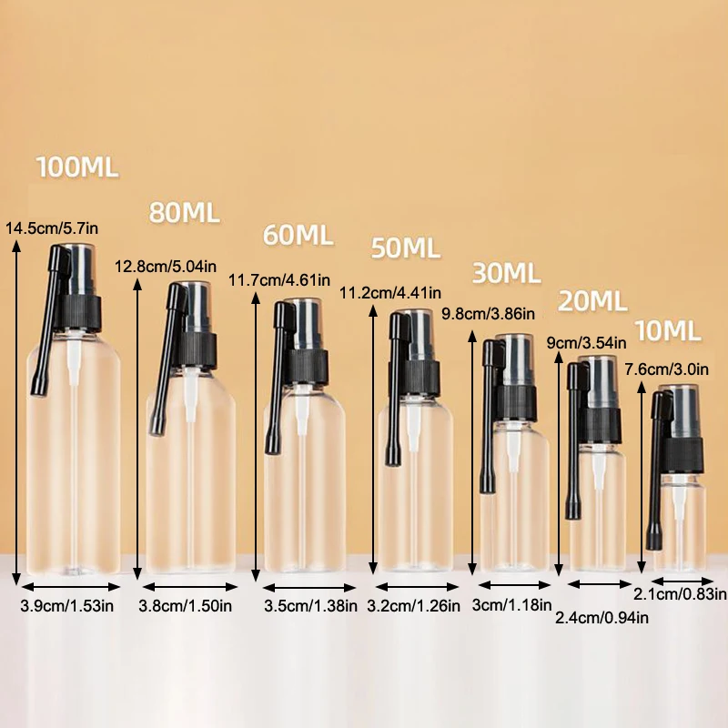 10/20/30/50/60/80/100 ml Cosmetische Spray Potten Spray Pot monster Verpakking Spray Fles Olifant Kofferbak Spray Fles Neusspray Bottl