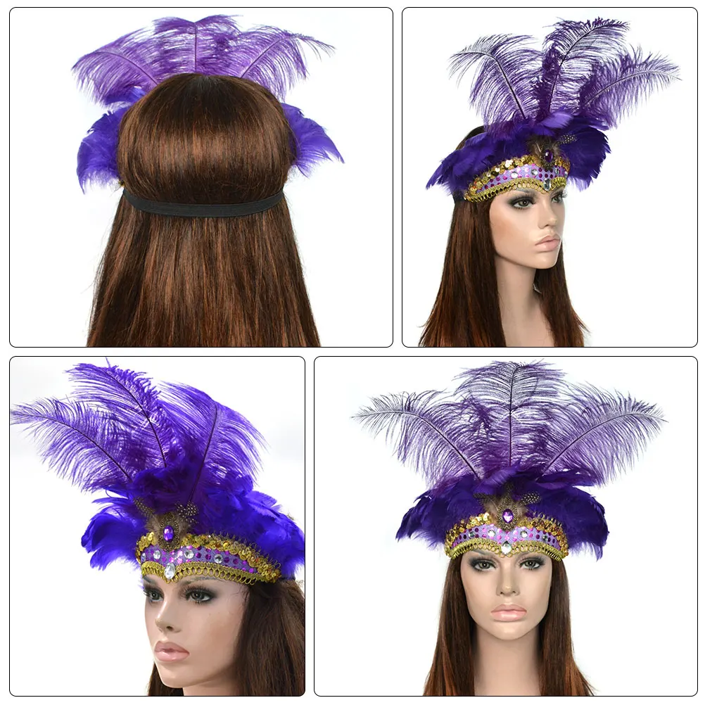 

Headdress Masquerade Headgear Party Hair Attention-grabbing Headwear Stage Band Headband