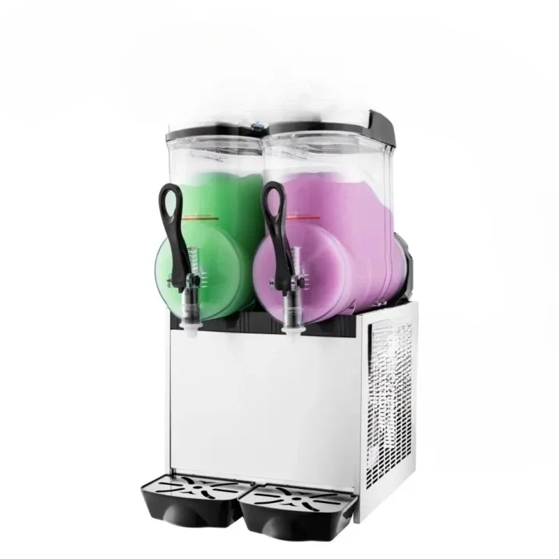 Double barrel double can automatic commercial frozen beverage wine machine