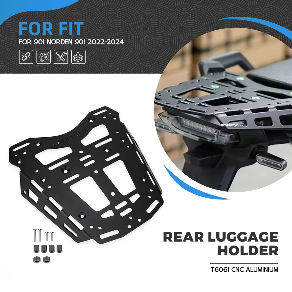 

FOR Husqvana 901 Norden 901 2022-2023-2024 Rear Case Bracket Saddlebag Panniers Rack Carrier Top Box Luggage Holder Support