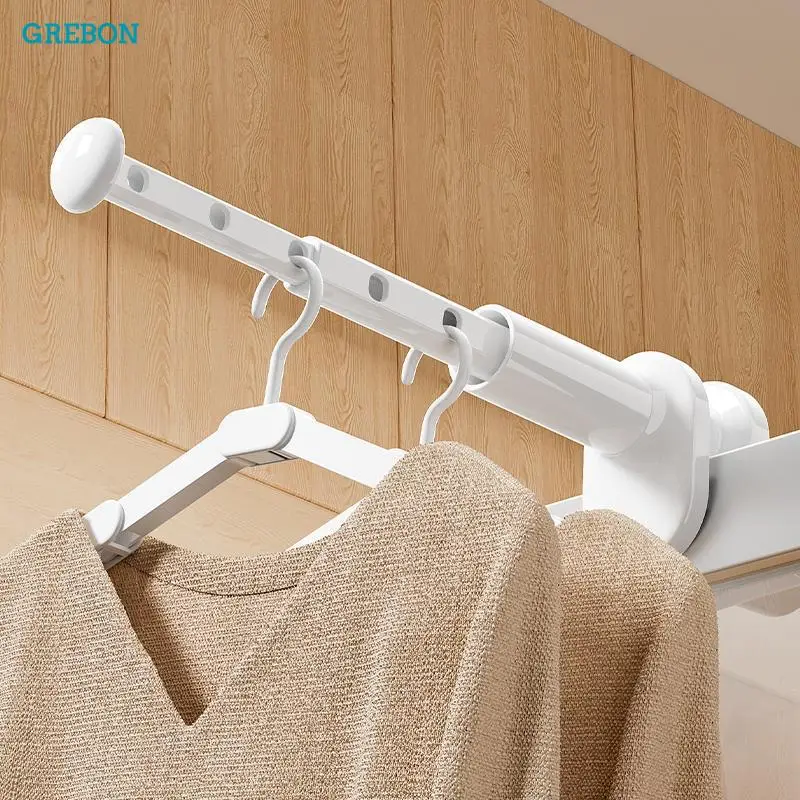 Portable Travel Extendable Clothes Drying Rack No-drill Fold Space Saving Balcony Hotel Indoor Outside The Window Clothes Hanger