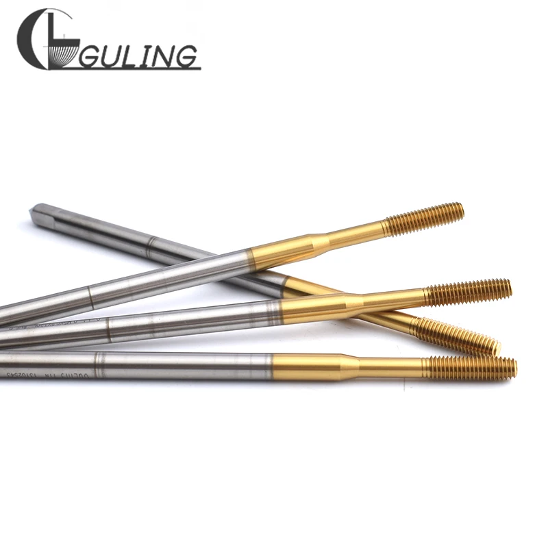 GULING HSSE-M42 Long Shank 100mm Roll Forming Tap UNC0-80~10-32 1/4 5/16 3/8 Metric Machine Screw Thread Tap White/TIN/TC50/TICN