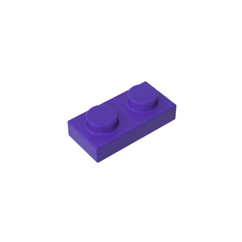 Gobricks 100 stks 3023 Gemengde Kleur Plaat 1x2 Onderdelen Grijs MOC DIY Bouwstenen Zwarte Kleur Kid creatieve Gift