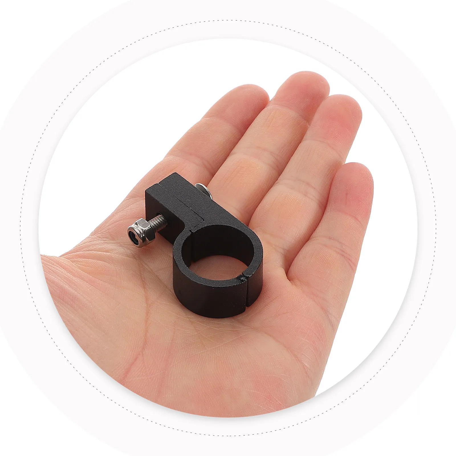 Automotive Fuel Line Hose Clamp Aluminum Alloy Construction Reliable Secure Fastening for Car Engine Tubing Stylish Sleek