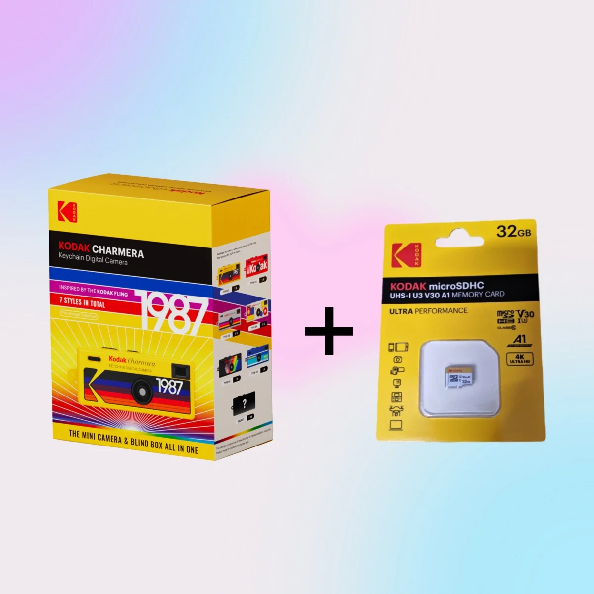 New Kodak Digital Camera Keychain Camera 1987 with Flash Mini 